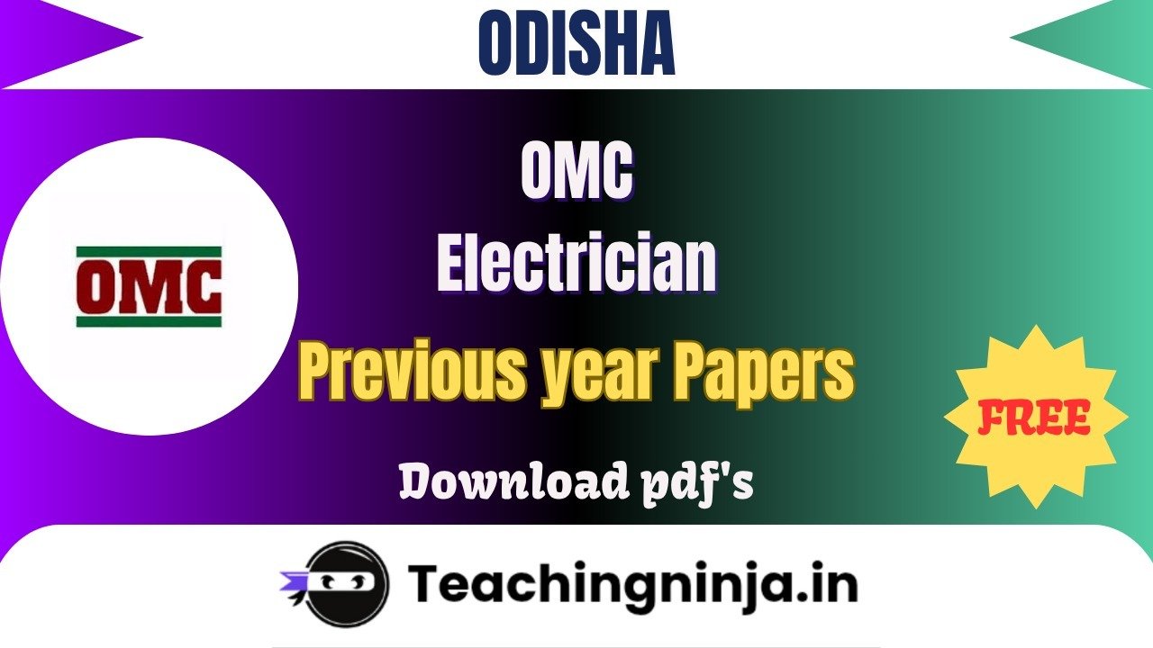OMC Electrician 2024 Previous Papers Free Pdfs Download