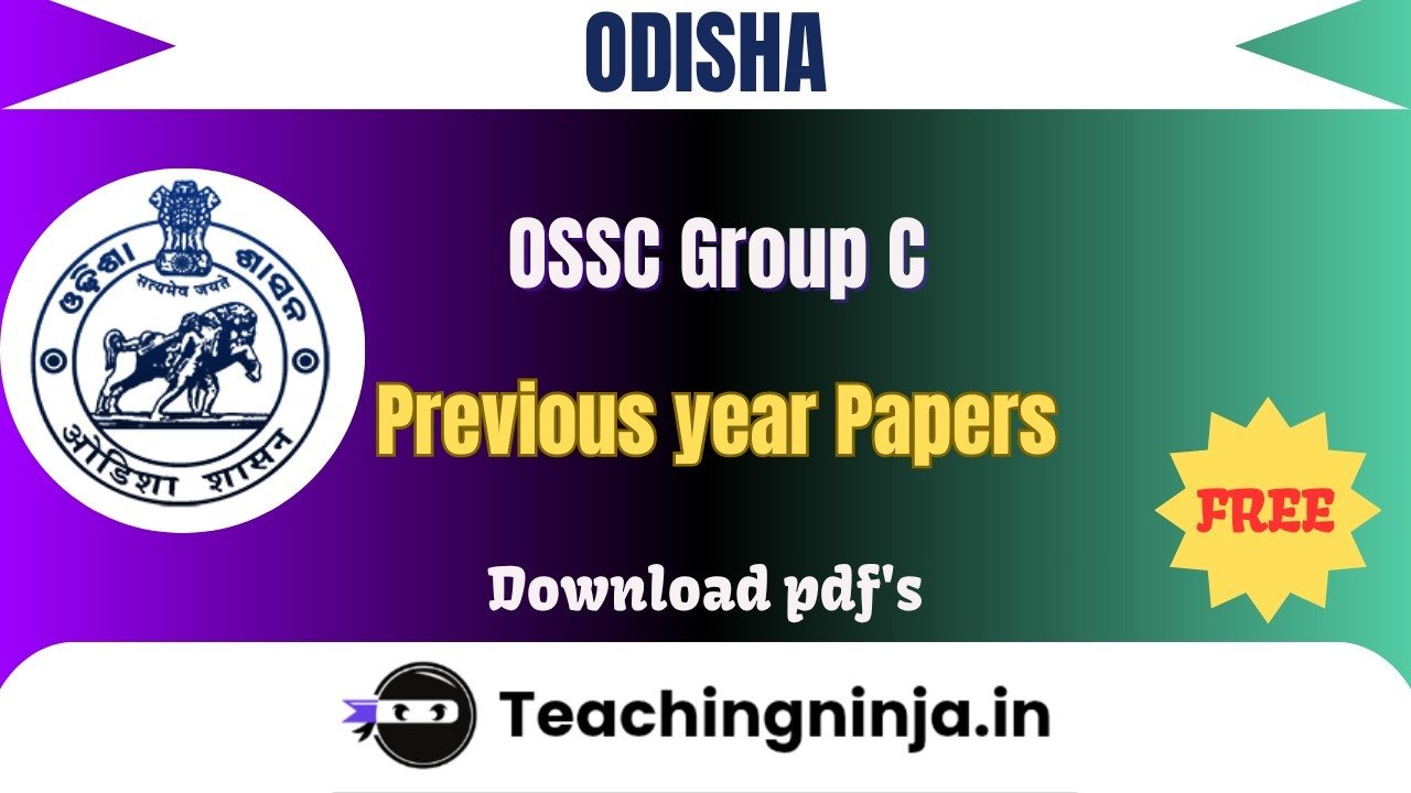 OSSC Group C 2022 Previous Papers Download Free Pdfs