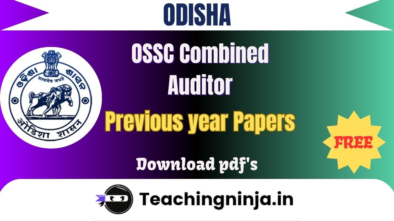 OSSC Combined Auditor 2014 Previous Papers Free Download Pdf