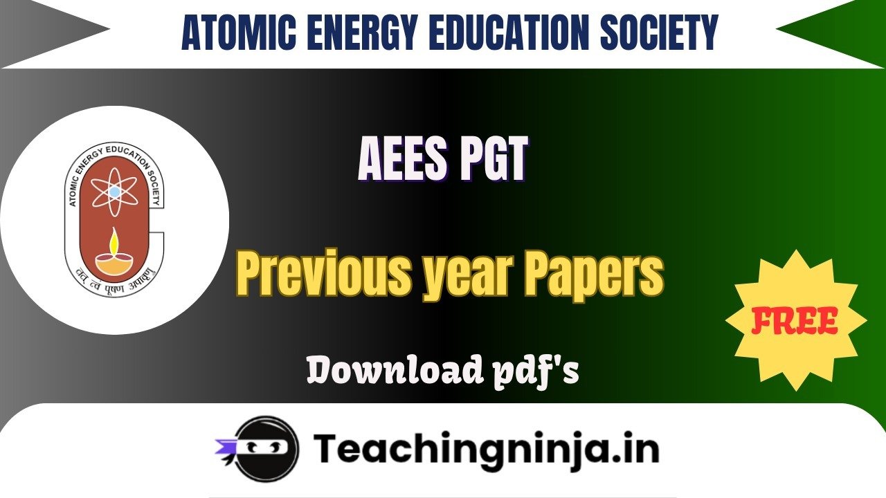 AEES PGT 2015 Previous Papers Download Free Pdfs