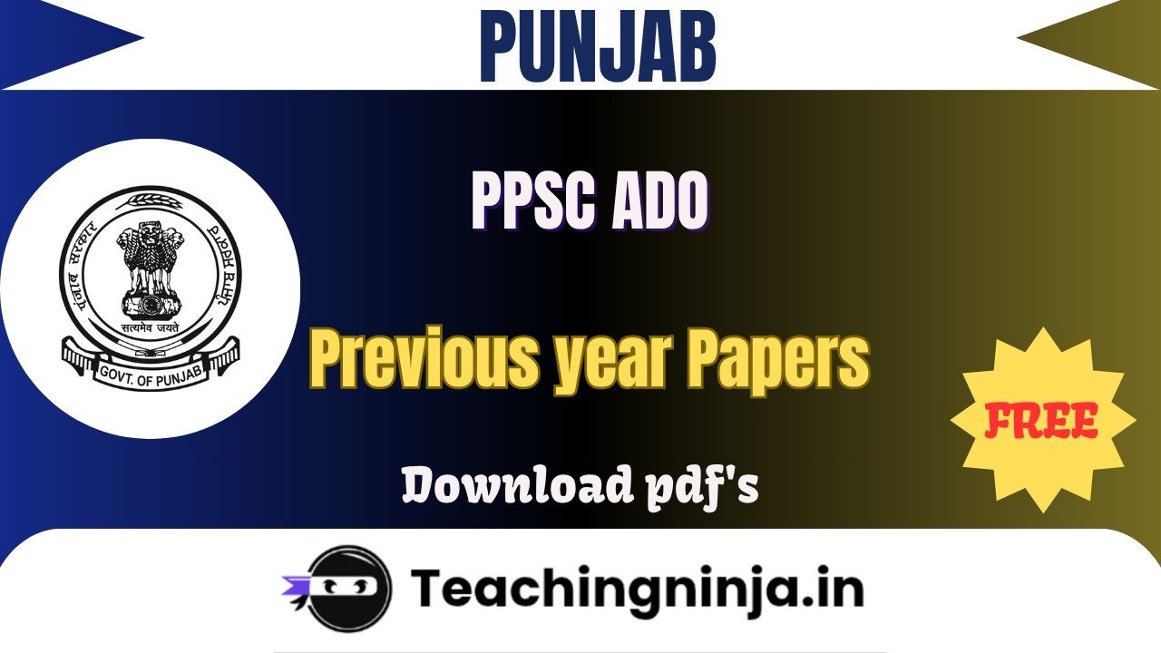 PPSC ADO 2024 Previous Papers Download Free Pdfs