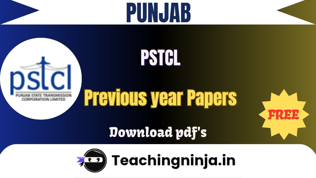 PSTCL 2020 Previous Papers Download Free Pdfs