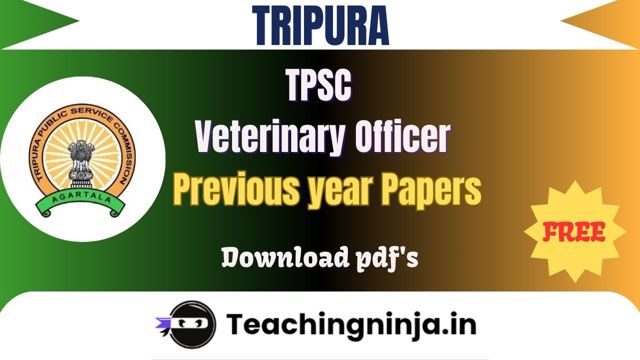 TPSC Veterinary Officer 2024 Previous Papers Free Pdf Download