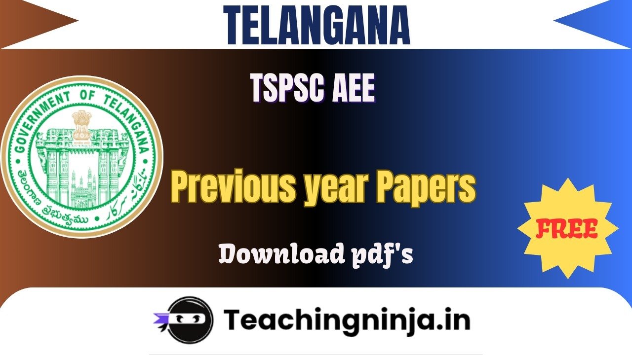 TSPSC AEE 2023 Previous Papers Free Download Pdfs