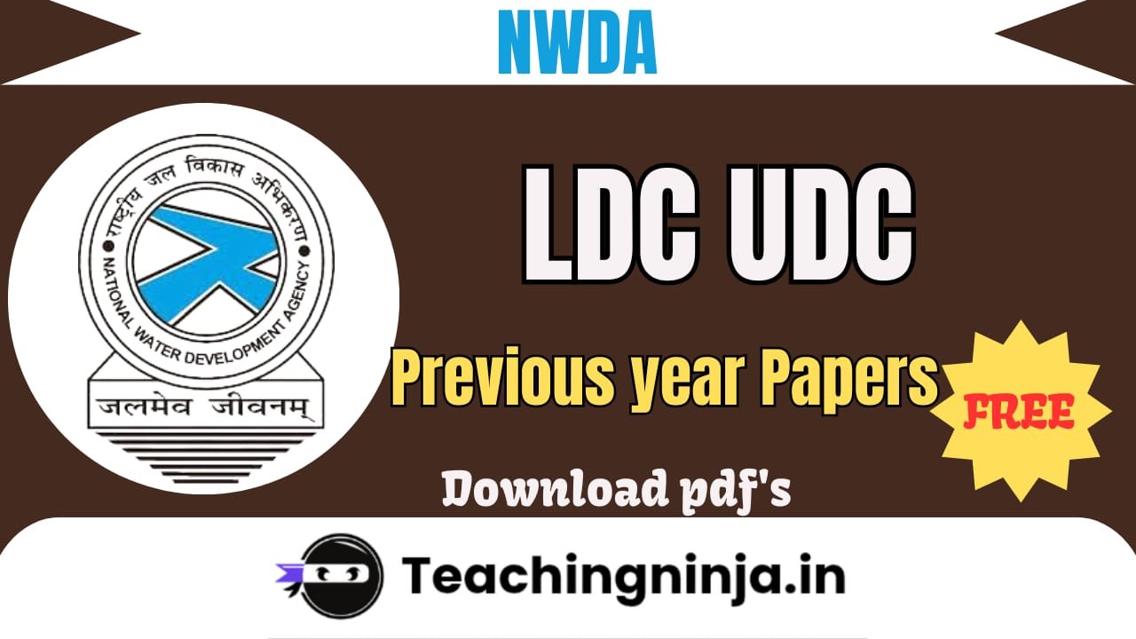 NWDA LDC UDC Previous Papers Pdf Free Download