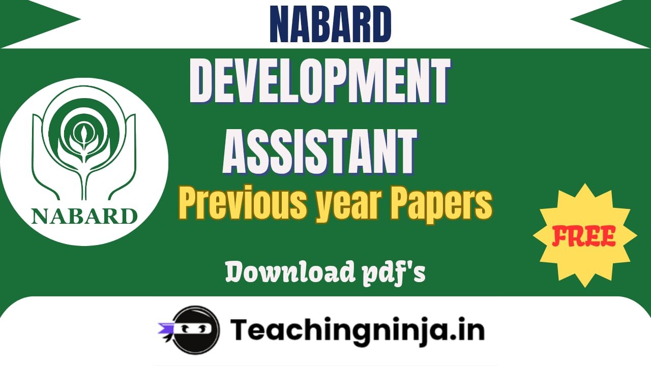 NABARD Development Assistant Previous Papers 2025