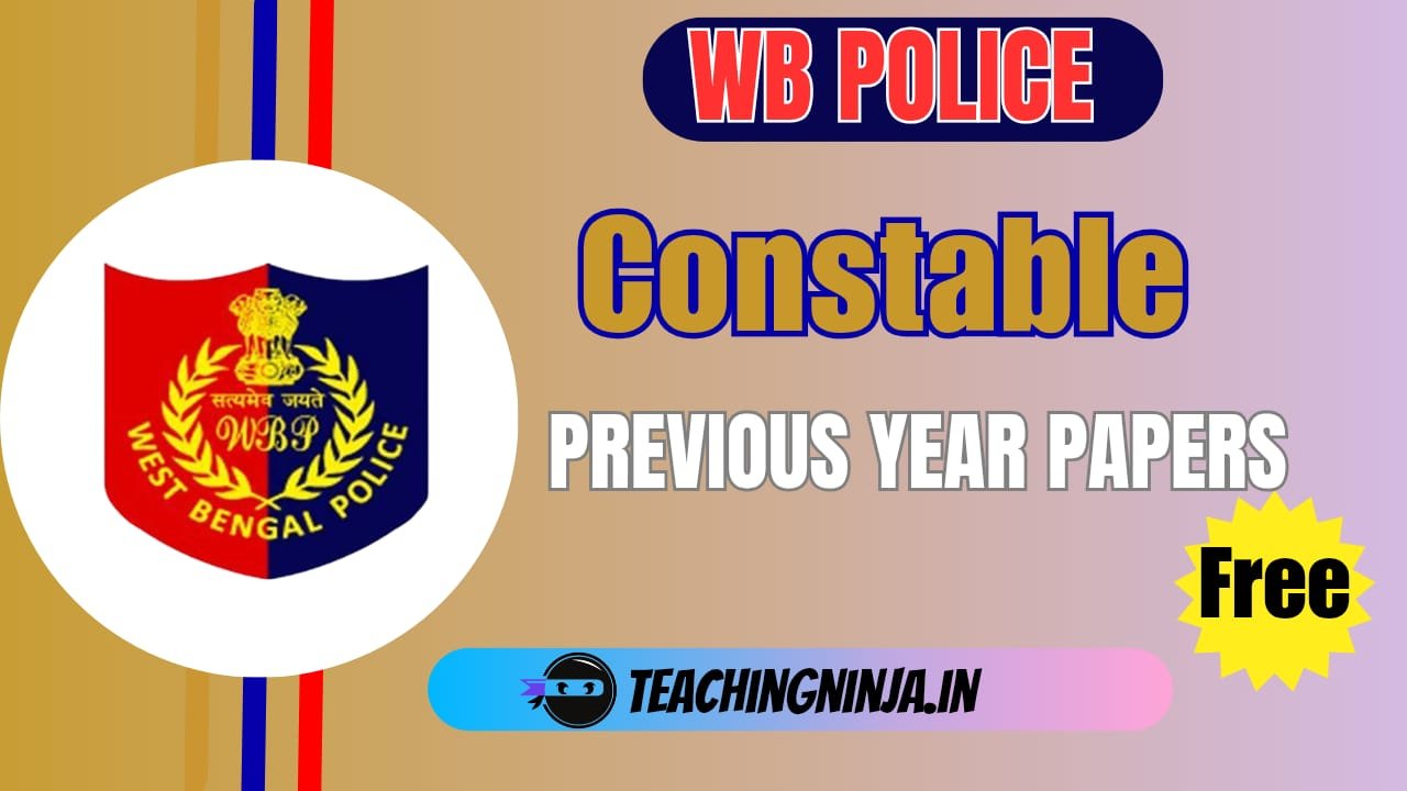 WB Police Constable Previous Year Papers Free