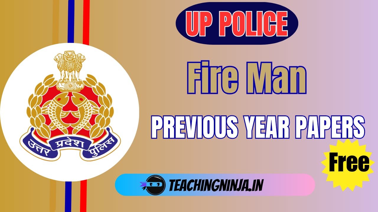 UP Police Fireman 2025 Previous Papers Download