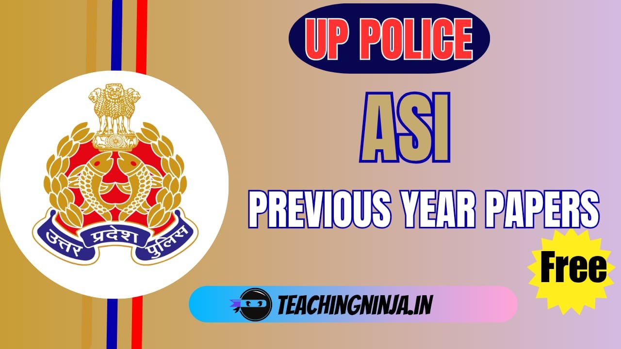 UP Police ASI 2025 Previous Year Papers Download