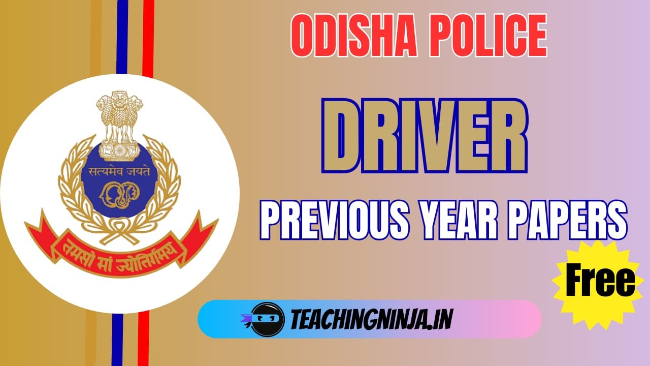 Odisha Police Driver Previous Papers Pdf Download