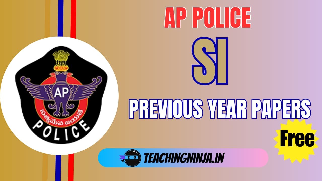 AP Police SI Previous Year Papers Pdf Download