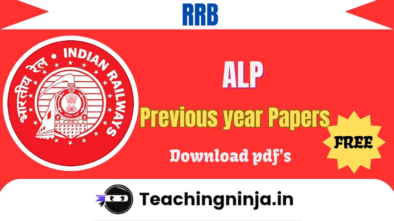 RRB ALP Previous Year Papers Pdf Free Download