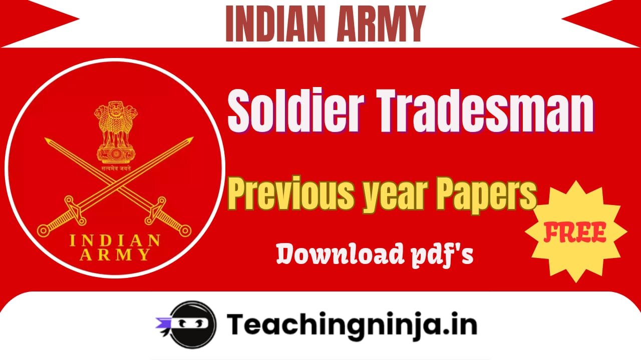 Indian Army Tradesman Agniveer Previous Papers