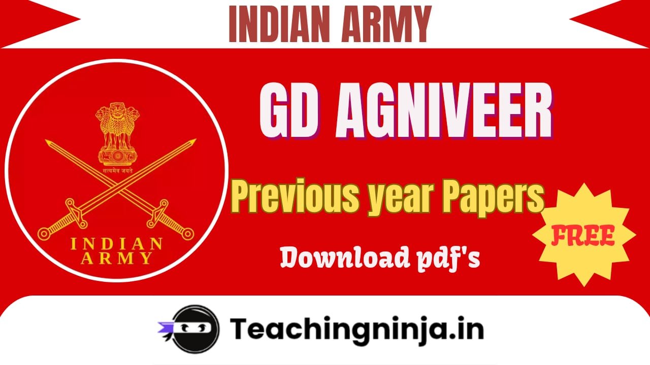 Indian Army Soldier GD Agniveer Previous Papers