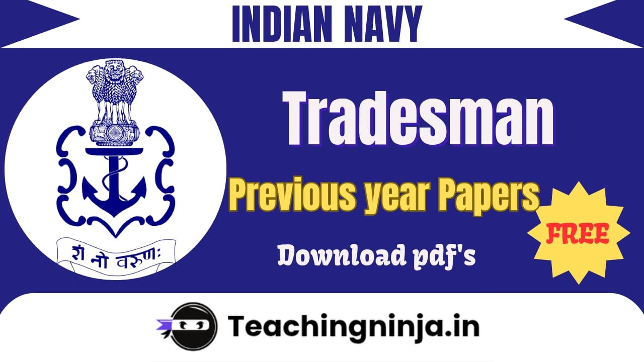 Indian Navy Tradesman Mate Previous Papers Pdf