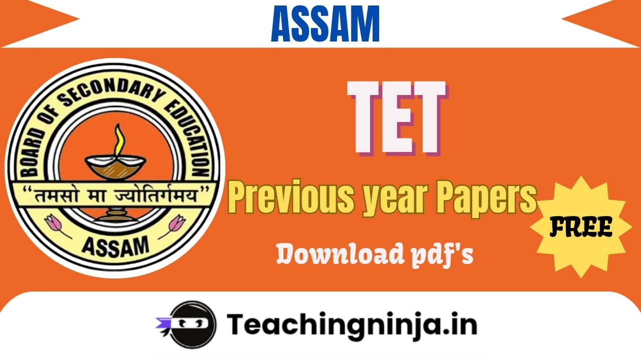 Assam TET Previous Year Papers Pdf Free Download