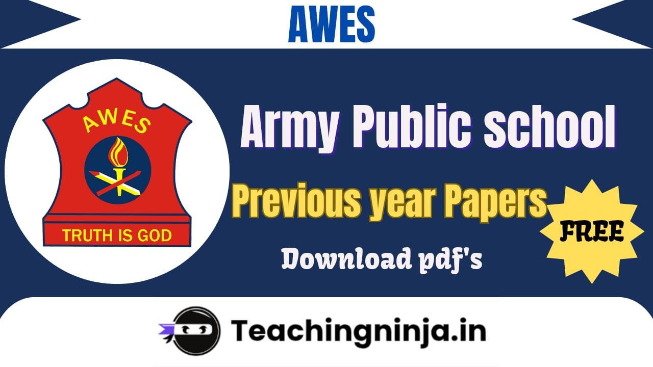 AWES Army Public School Previous Papers Download