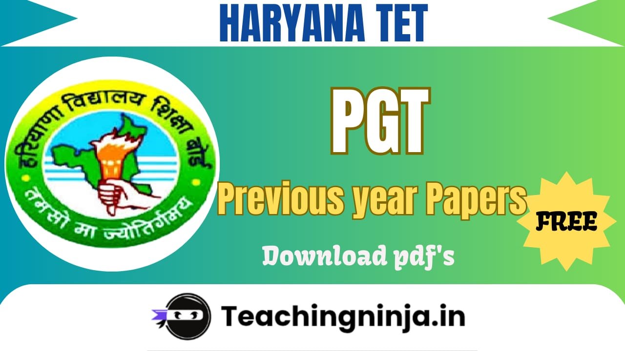 HSSC JBT 2025 Teacher Previous Papers Pdf Free