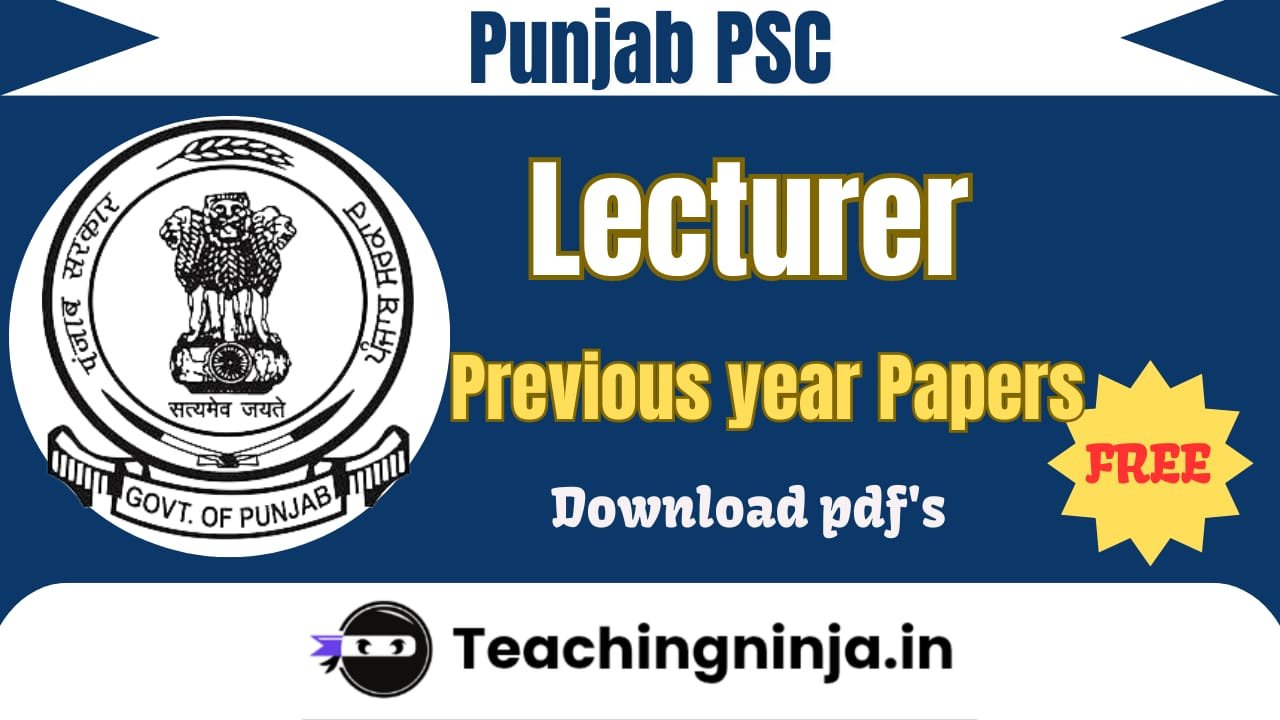 PPSC Lecturer 2025 Previous Papers Pdf Download