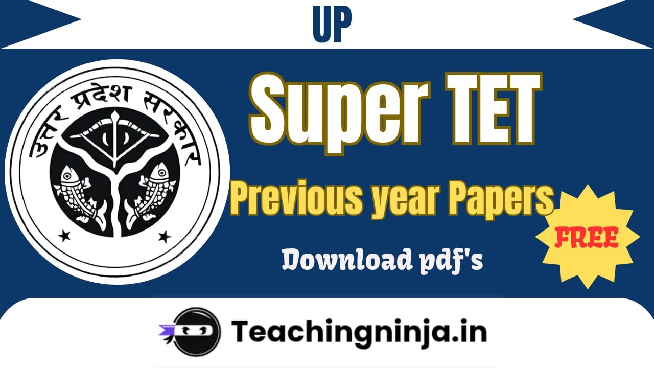 SUPER TET 2025 Previous Papers Pdf Free Download