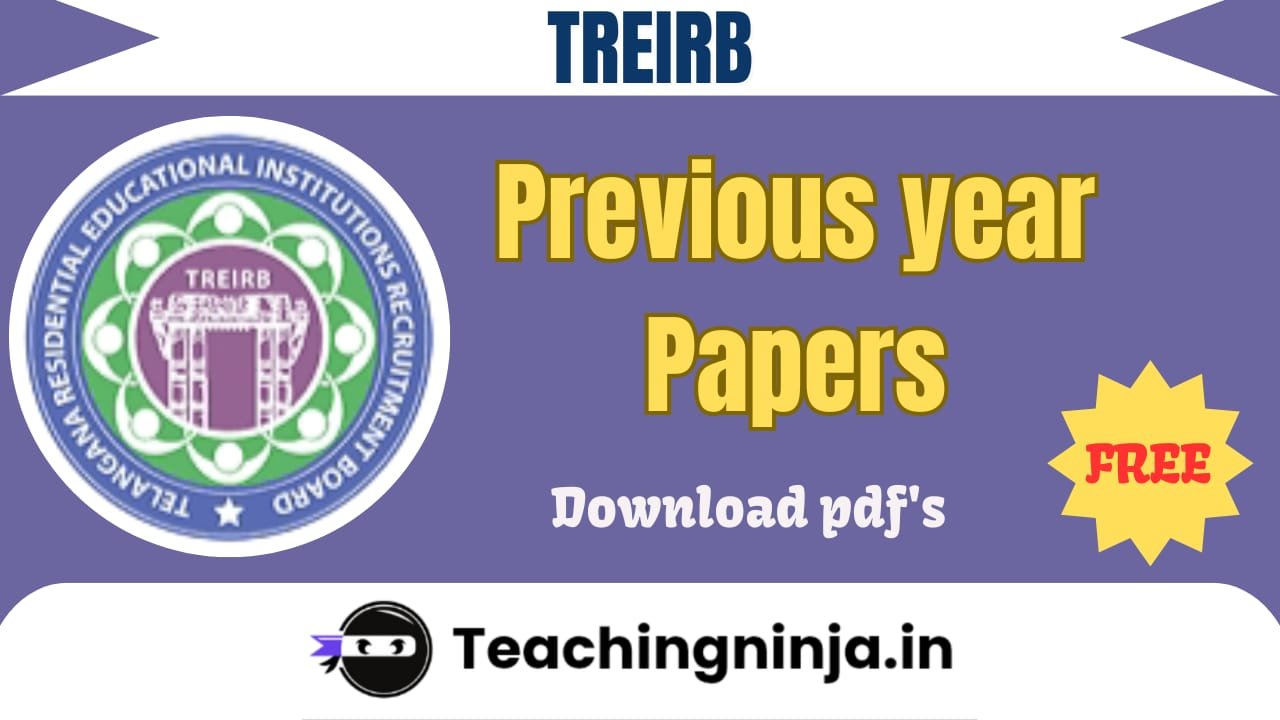 TREIRB 2025 Previous Papers Pdf Free Download