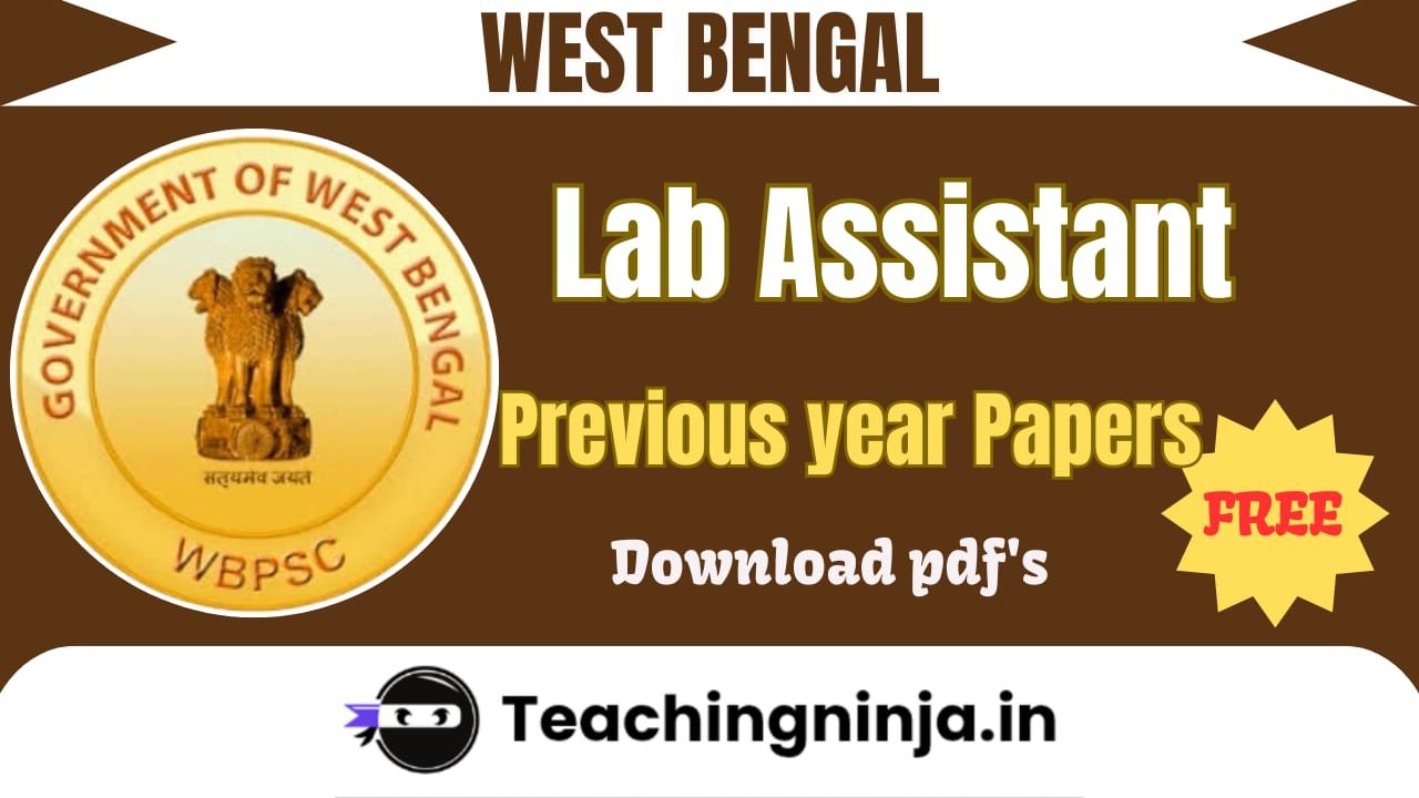 WBPSC Lab Assistant Previous Papers Pdf Download