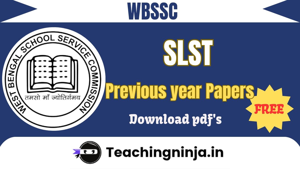 WBSSC 2025 SLST Previous Papers Pdf Free Download