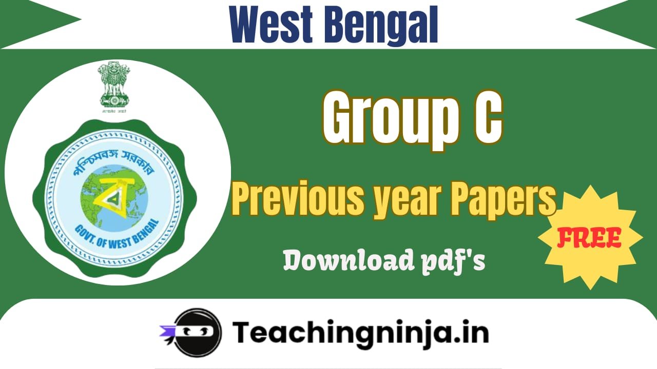 West Bengal Group C Previous Papers Pdf Download