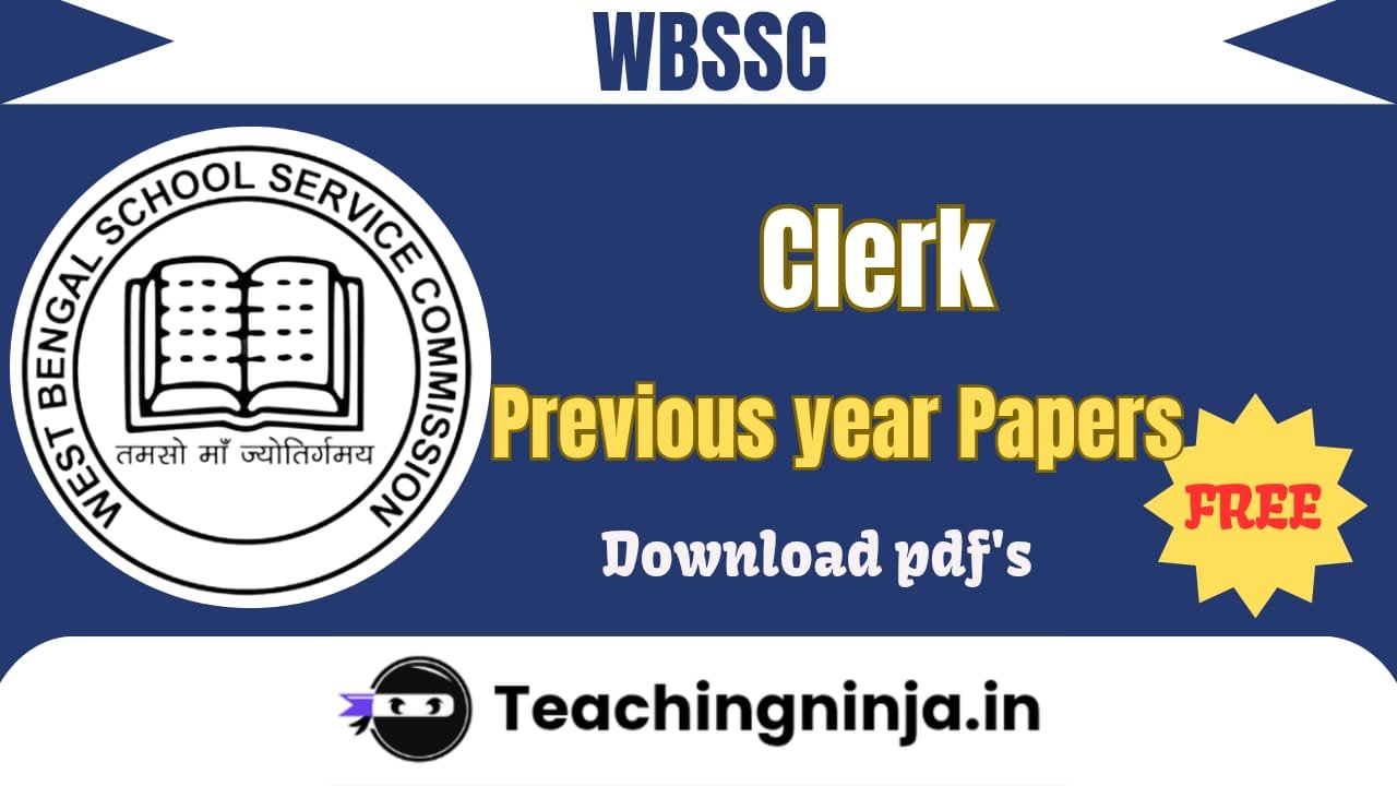 WBSSC Clerk Previous Papers Pdf Free Download