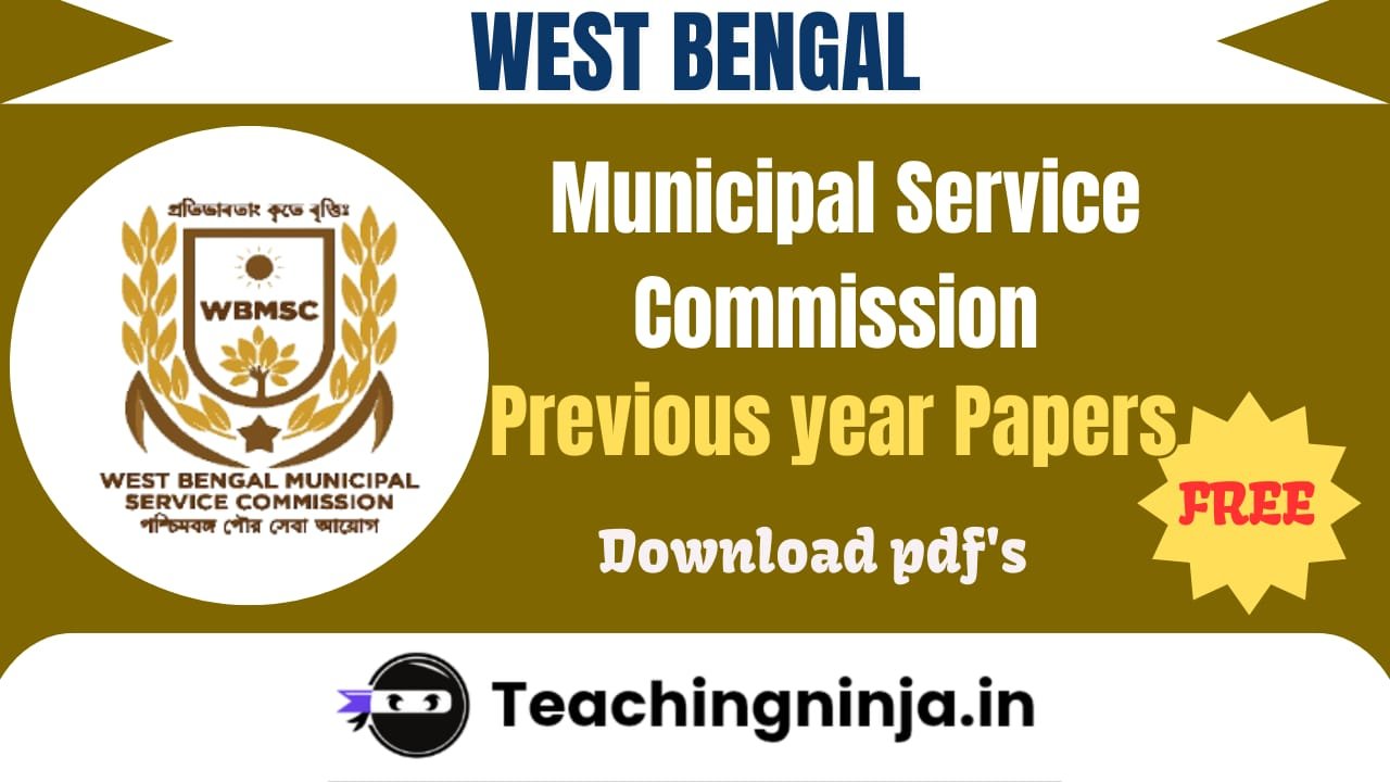 WB MSC 2025 Previous Papers Pdf Free Download