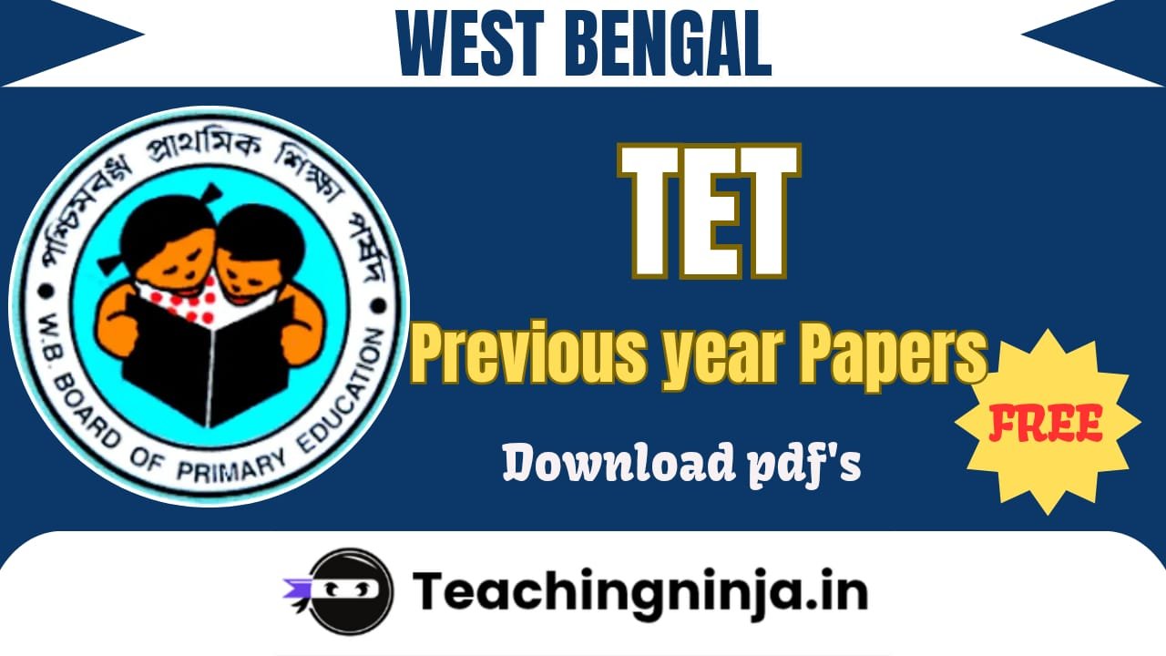 WB TET 2025 Previous Papers Pdf Free Download