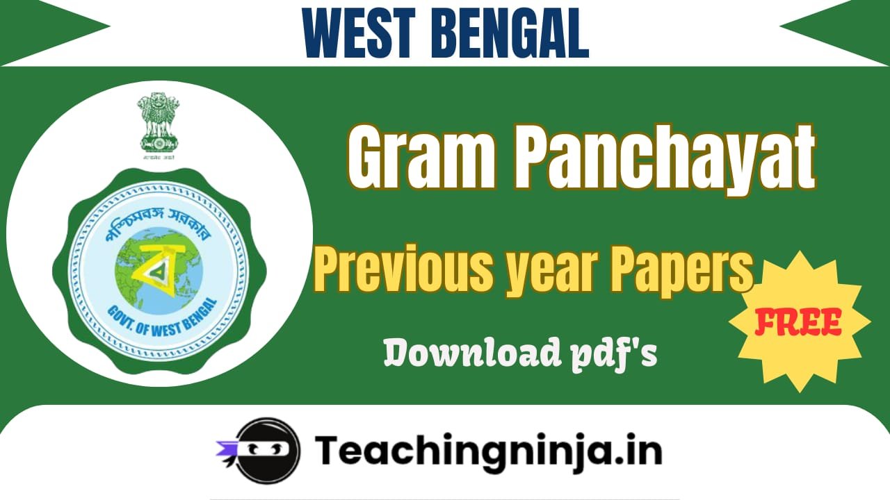 WB Gram Panchayat Previous Papers Pdf Free