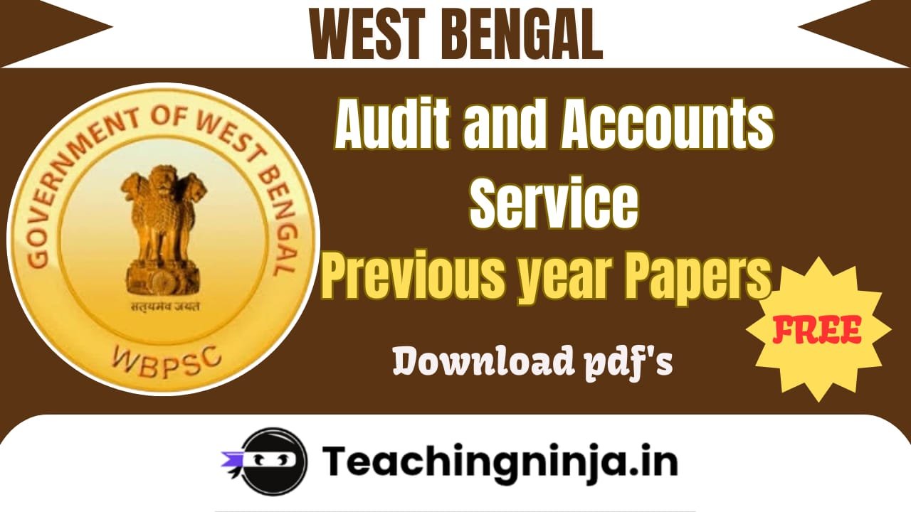 WBPSC Audit and AS Previous Papers Pdf Free Download