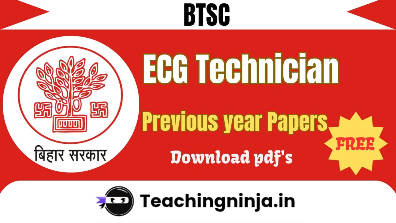 BTSC ECG Technician Previous Papers Pdf Download