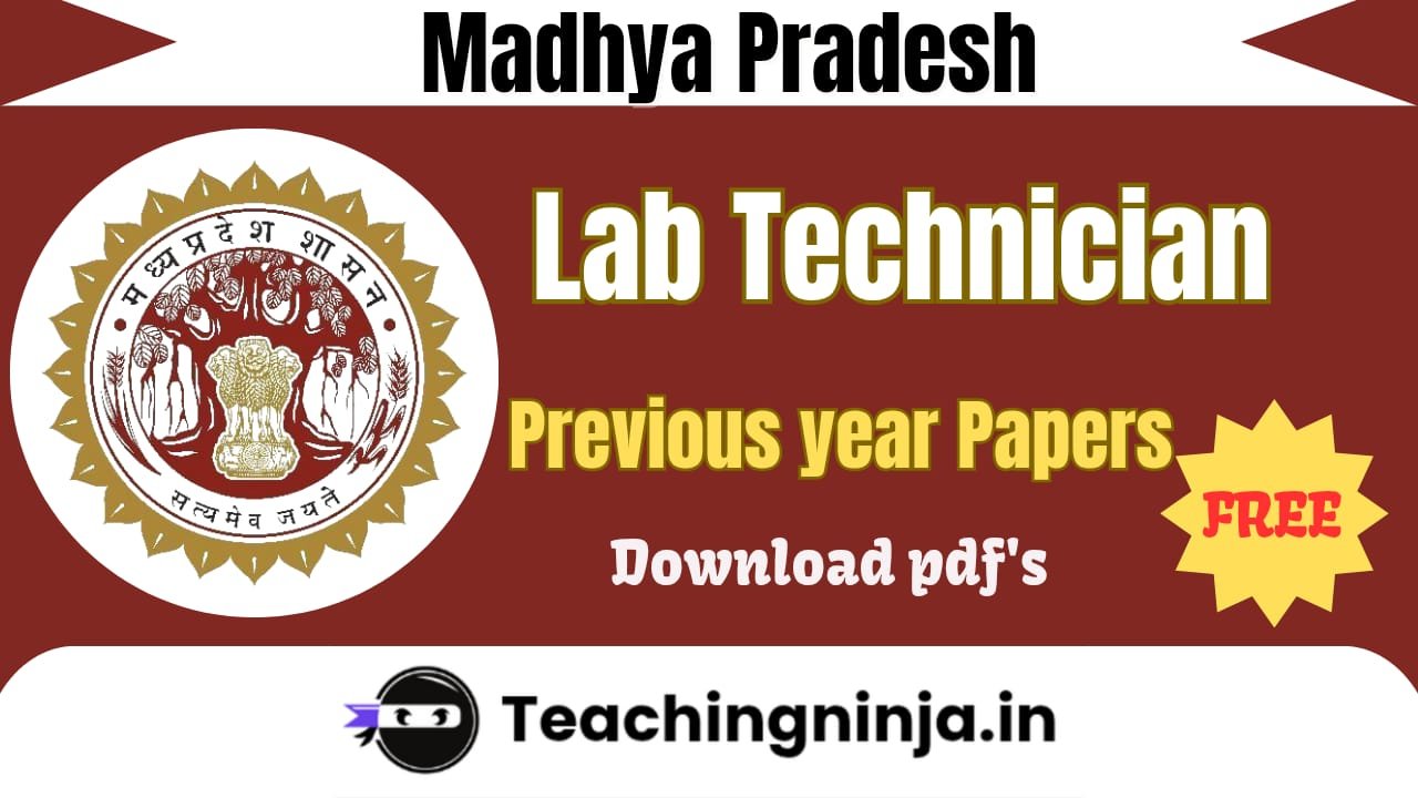 MP Lab Technician Previous Papers Pdf Download