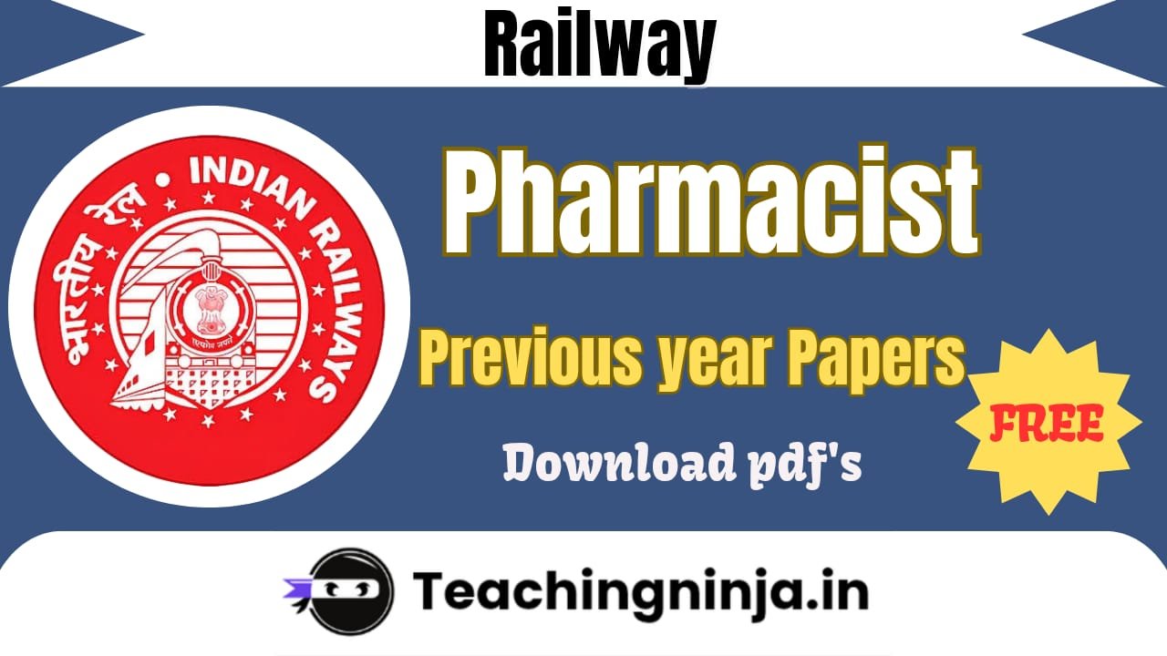 Railway Pharmacist Previous Papers Pdf Download