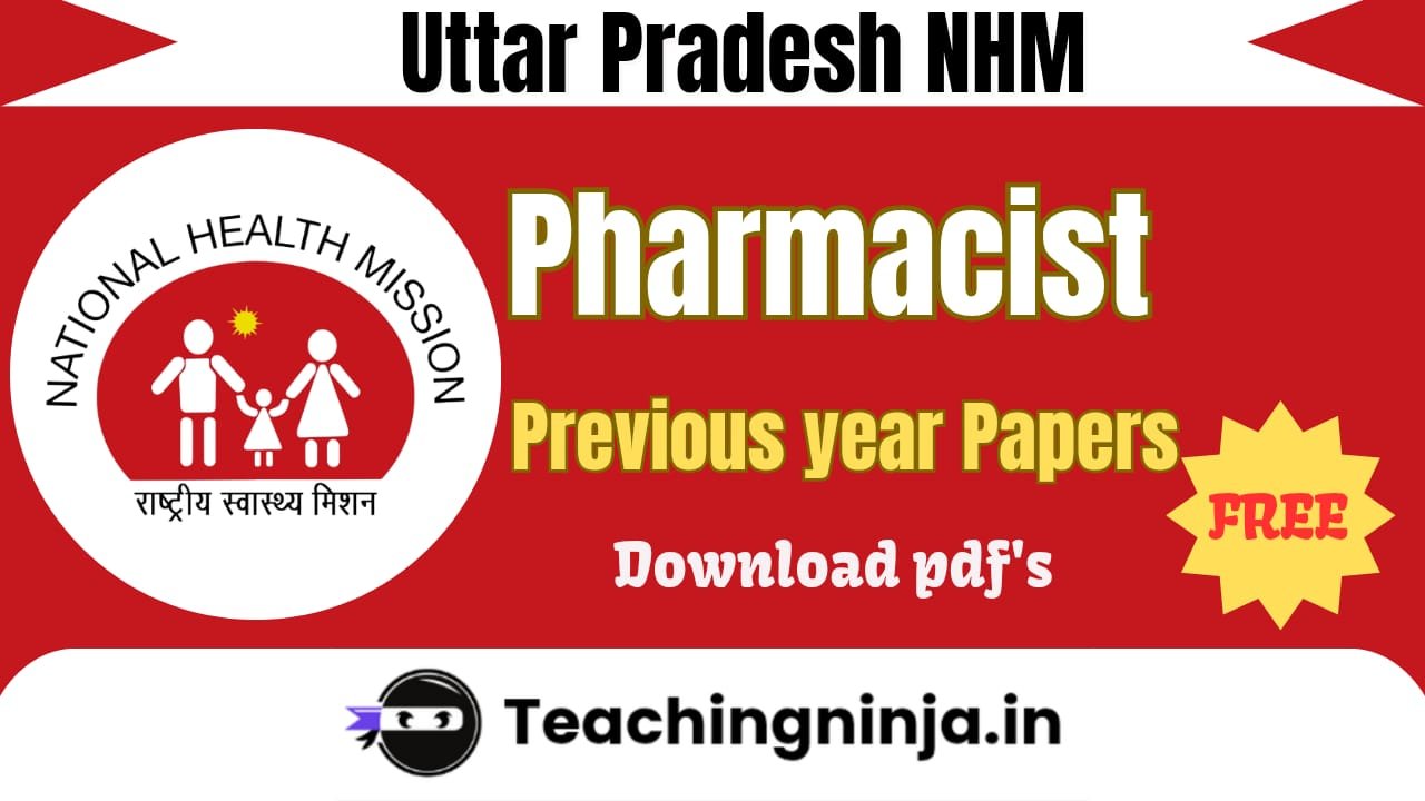 UP NRHM Previous Year Papers Pdf Free Download