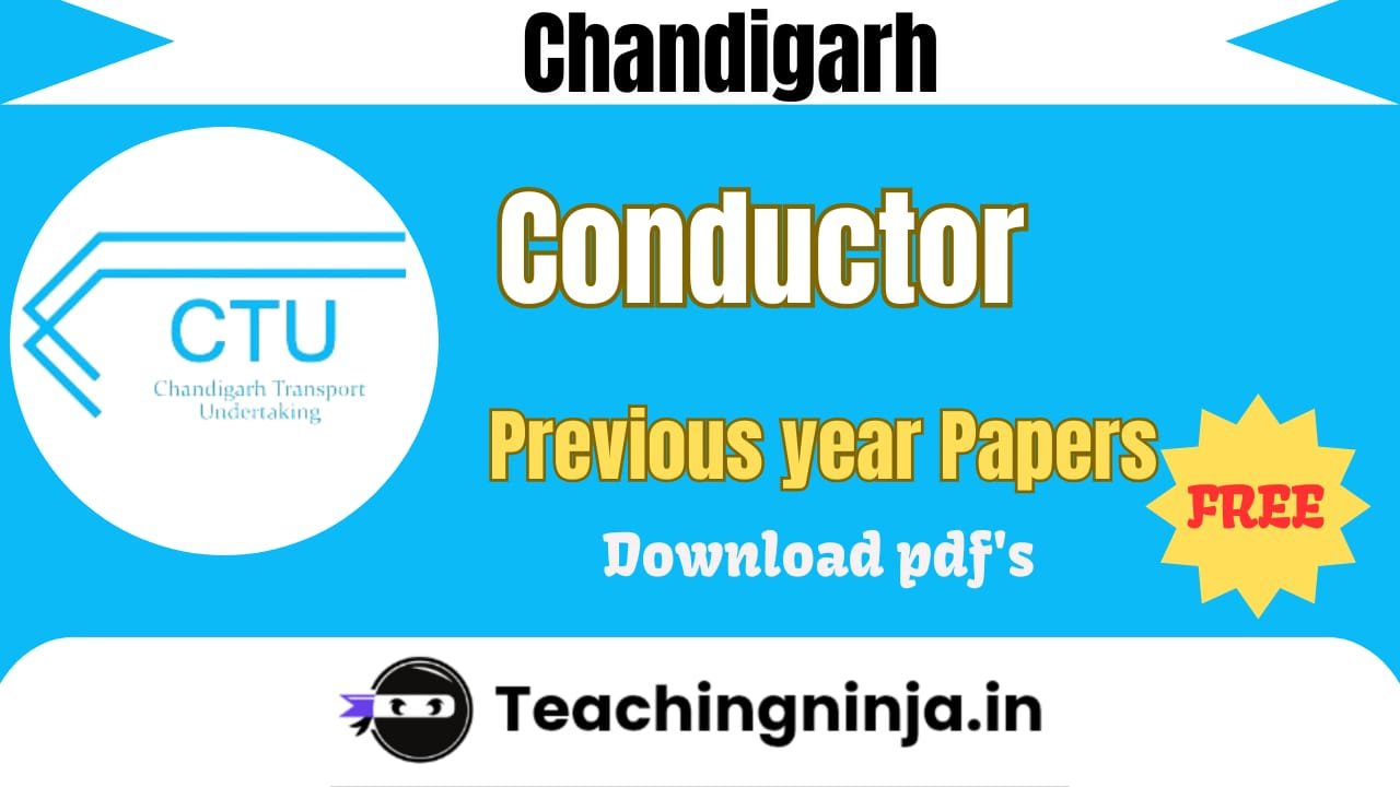 CTU Conductor Previous Paper 2023 pdf Available