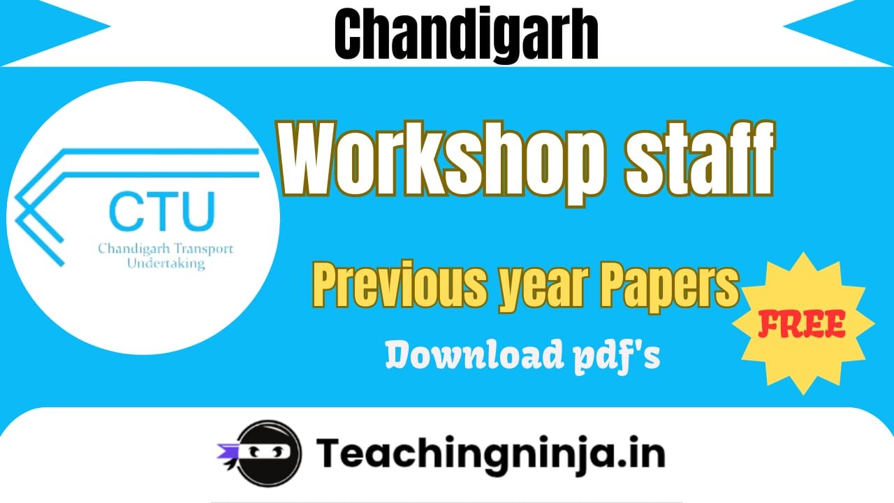 CTU Workshop Staff 2023 Previous Paper pdf download