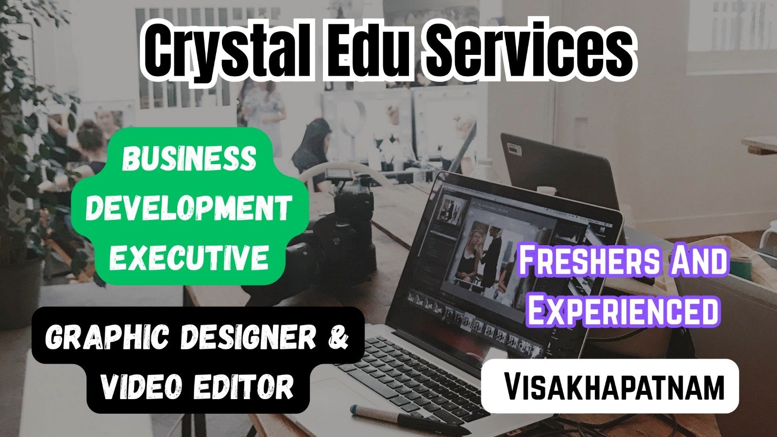 Crystal Edu Services Hiring 2025 Fresher And Experience BDE, Graphic Designer & Video Editor Jobs