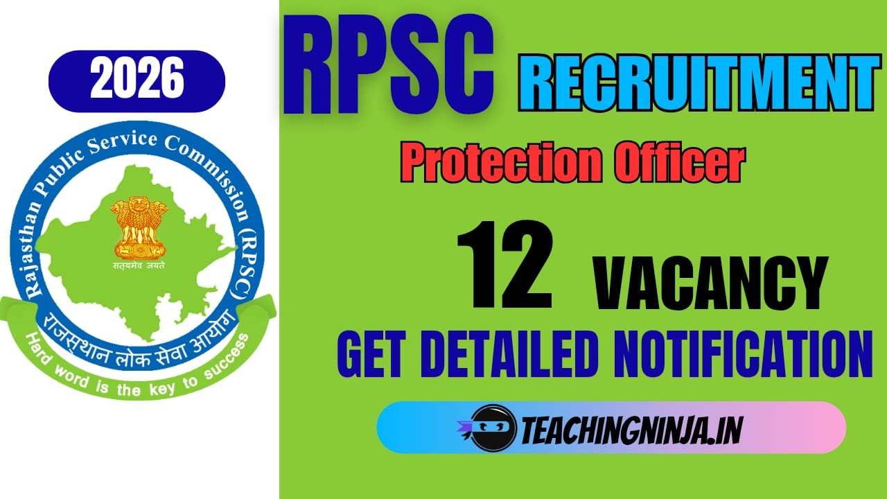 RPSC PO Notification 2026 out for 12 Posts Apply Online, Get Detailed Information.