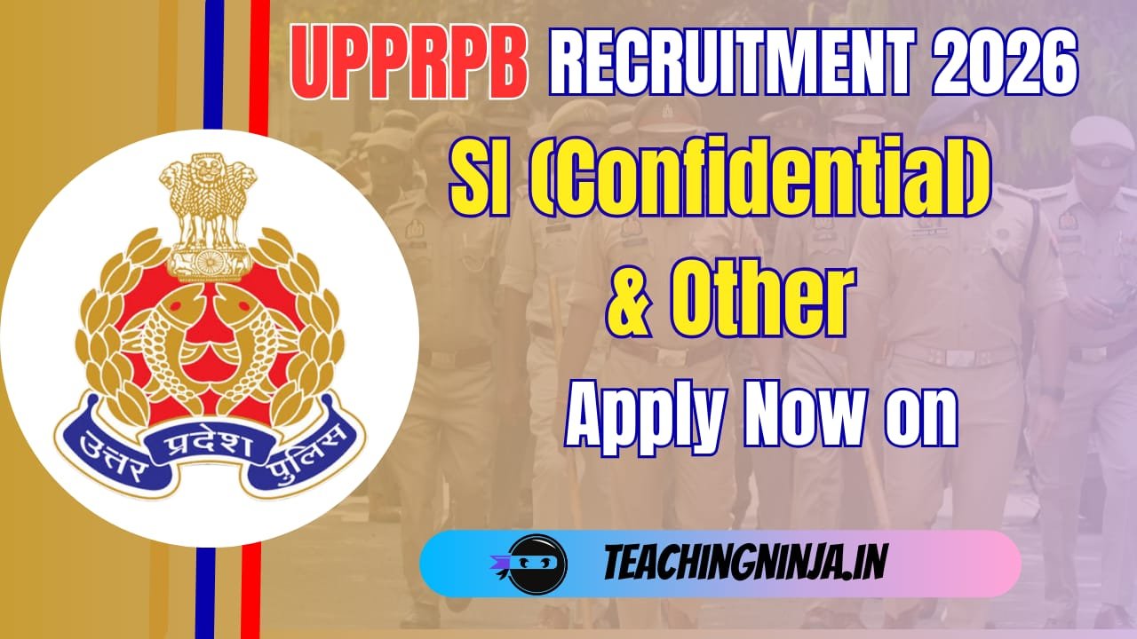 UP Police SI And Other Recruitment For 537 Posts Apply Online, Get Eligible Details.