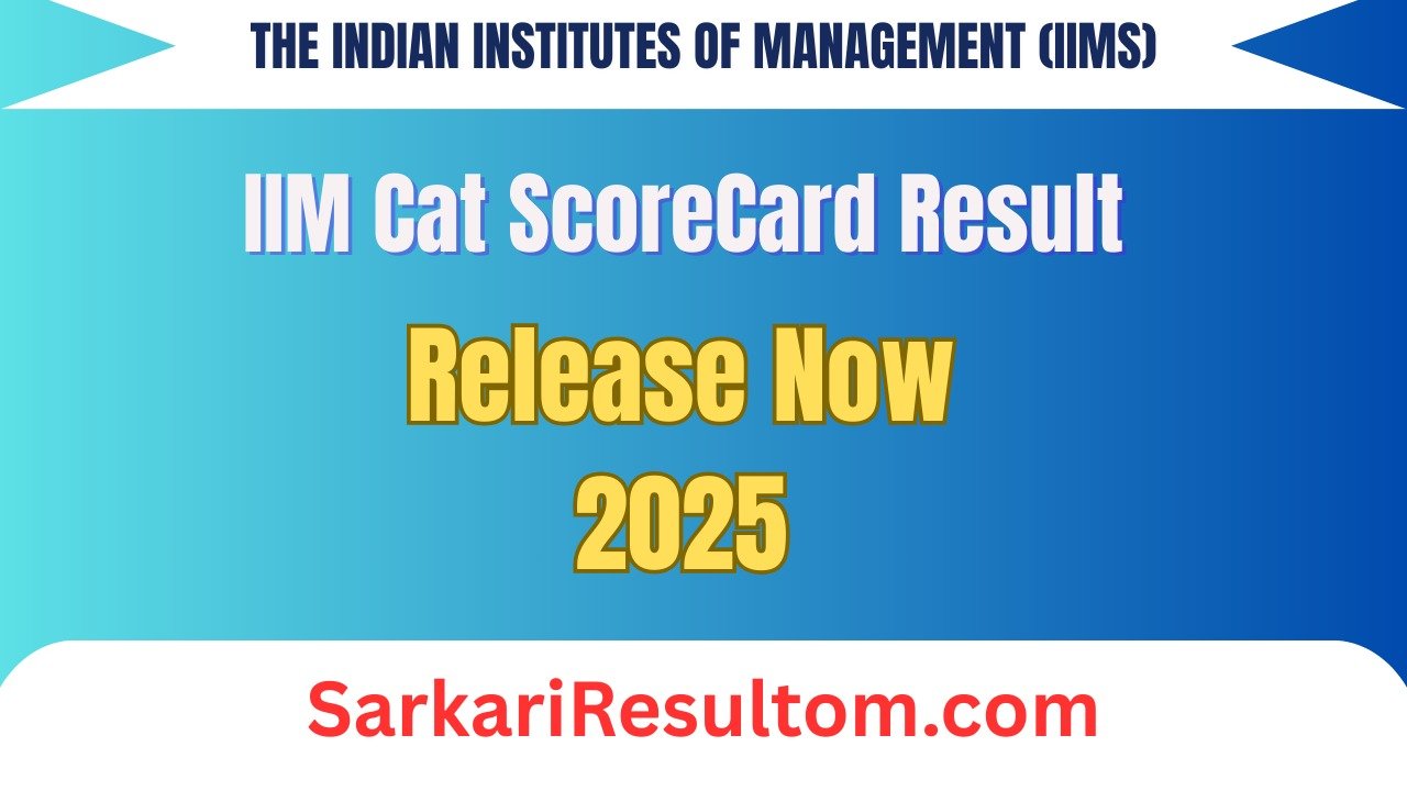IIM Cat ScoreCard Result Release Now 2025