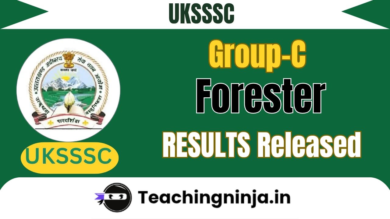 Uttarakhand SSSC Forester Group C Result 2025 Out Now