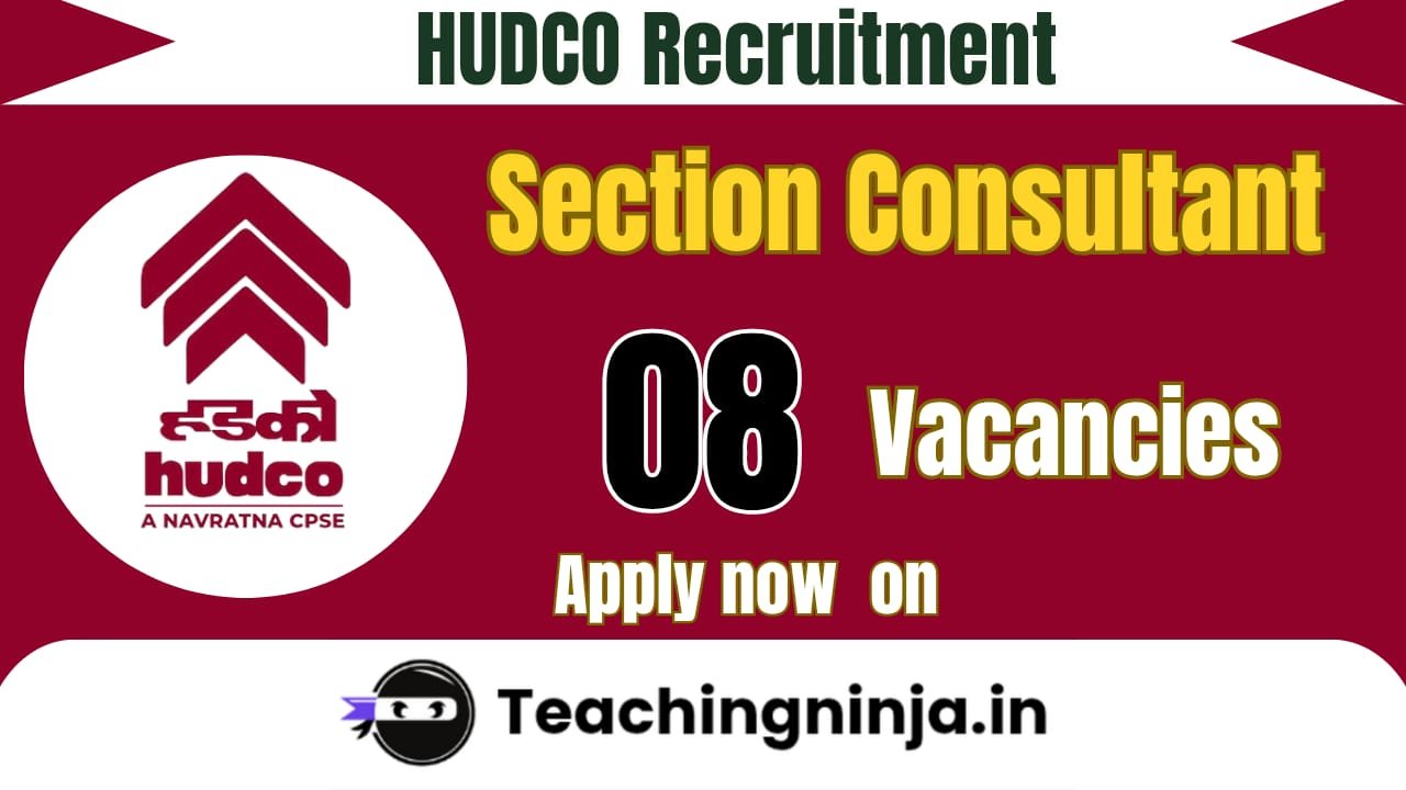 HUDCO Notification 2026 Sr Consultants 8 Posts Released Apply Now Online