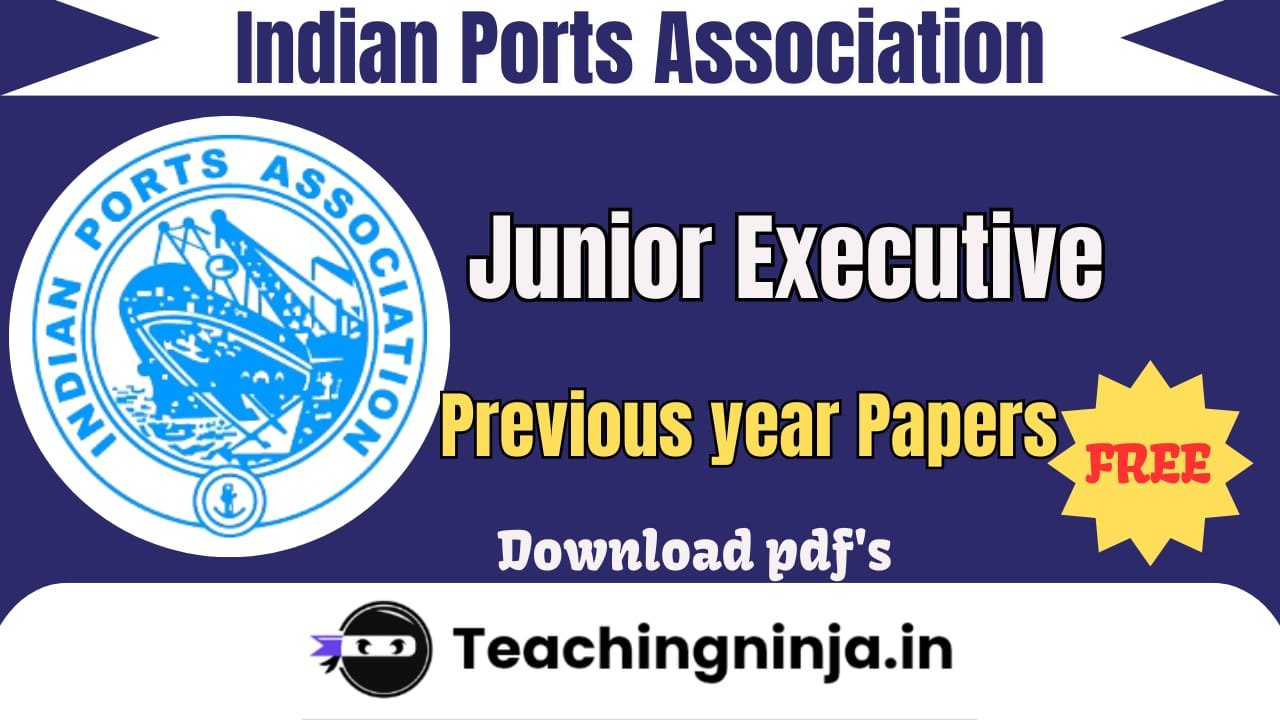 IPA Junior Executive Previous Papers Pdf Free Download