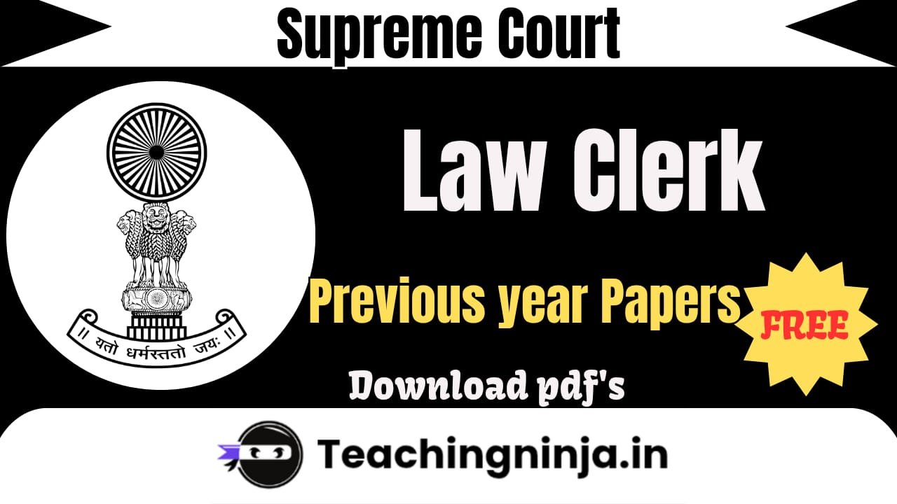 Supreme Court LC Previous Papers Download Pdf