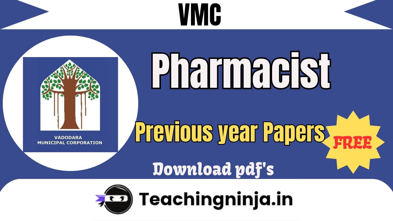 VMC Pharmacist Previous Paper Pdf Download Free