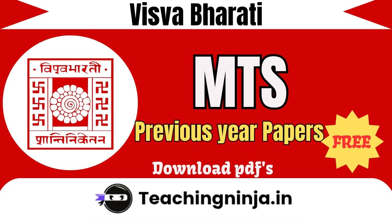 Viswa Bharati MTS Previous Papers Pdf Download