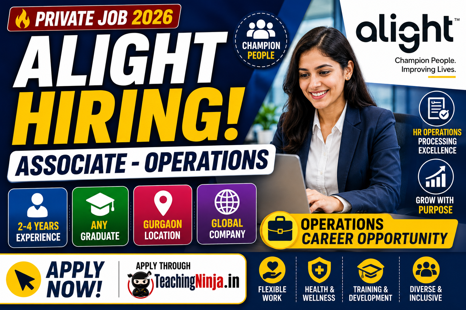 Alight Associate Operations Recruitment 2026 – Apply Online HRO Processing Assistant II | Gurgaon